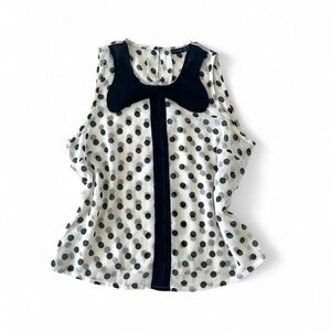 Atmosphere Black and White Polka Dot Blouse